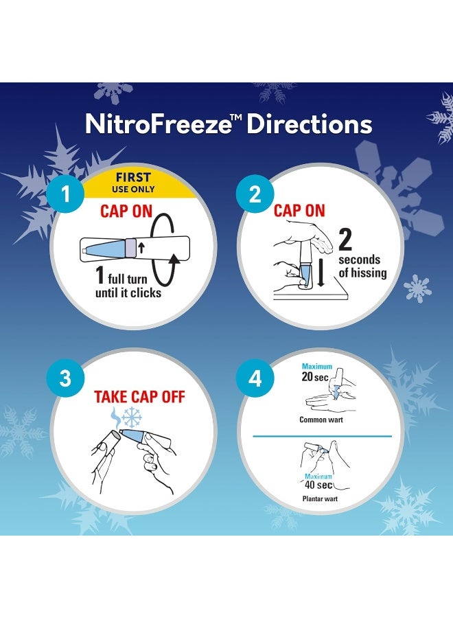 Compound W NitroFreeze + GelPads, Wart Removal, 1 Pen, 8 Replaceable Tips & 3 Waterproof Hydrocolloid GelPads - Image 5